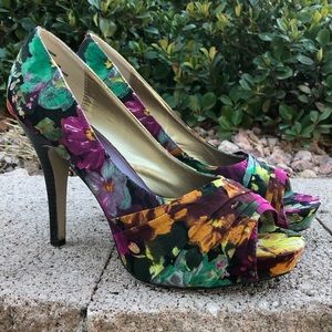 Madden Girl Floral Platform High Heels